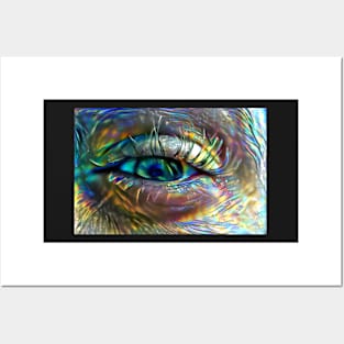 Squinting Eye of the Refracted Rainbow Posters and Art